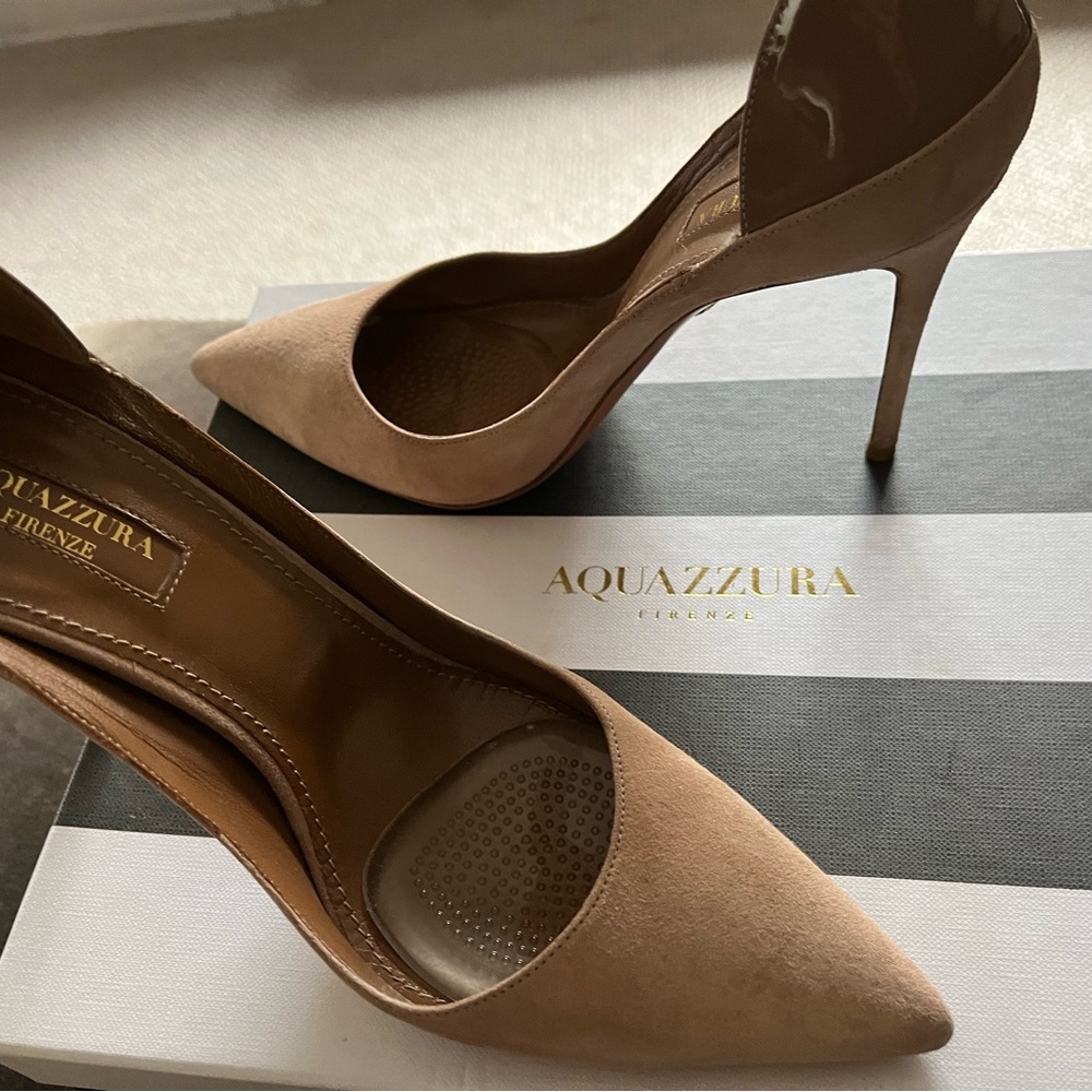 Aquazurra Nude Heels Size 36.5